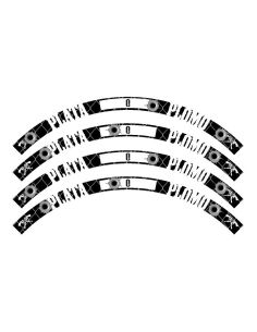 Liseret de jante - 12 pouces - n°20- Scoot 50 Racing