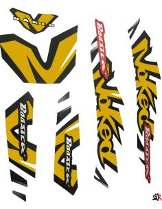 Kit déco MBK Booster naked type origine or - Scoot 50 Racing