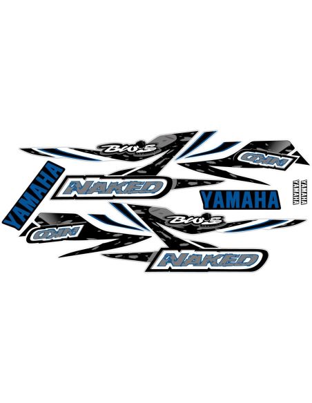 Kit déco MBK Booster bw's naked type origine bleu foncé  - Scoot 50 Racing