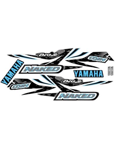 Kit déco MBK Booster bw's naked type origine bleu clair - Scoot 50 Racing