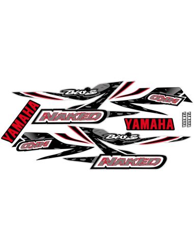 Kit déco MBK Booster bw's naked type origine rouge  - Scoot 50 Racing