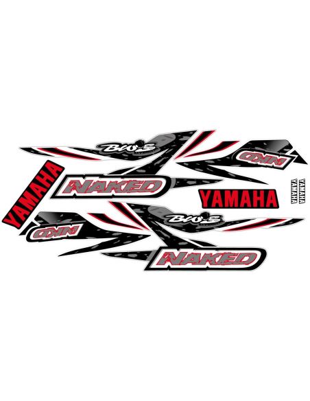 Kit déco MBK Booster bw's naked type origine rouge  - Scoot 50 Racing