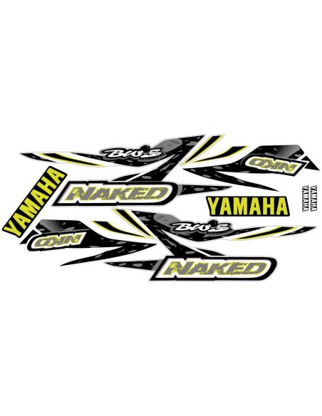 Kit déco MBK Booster bw's naked type origine vert  - Scoot 50 Racing