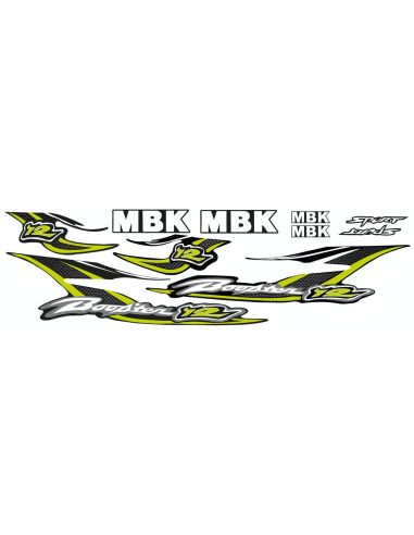 Kit déco MBK Booster 12 pouces n6 - Scoot 50 Racing