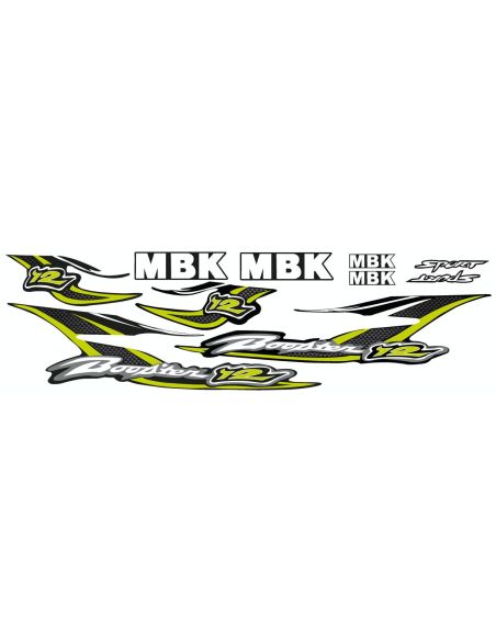 Kit déco MBK Booster 12 pouces n6 - Scoot 50 Racing