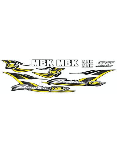 Kit déco MBK Booster 12 pouces n7 - Scoot 50 Racing