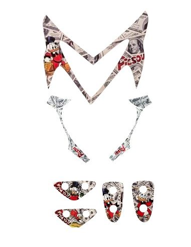 Kit déco stunt 3 pièces n°3 - Scoot 50 Racing