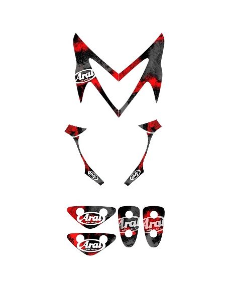 Kit déco stunt 3 pièces n°9 - Scoot 50 Racing