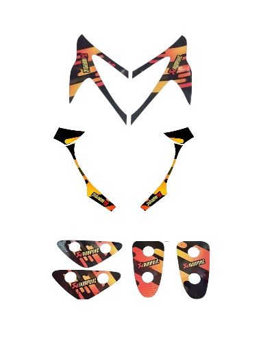 Kit déco stunt 3 pièces n°11 - Scoot 50 Racing