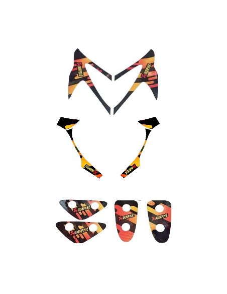 Kit déco stunt 3 pièces n°11 - Scoot 50 Racing