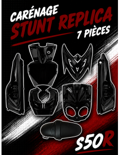 Kit carénage MBK Stunt replica - noir brillant