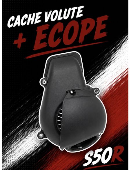 Cache volute + écope MBK stunt / booster  YAMAHA slider / bw's
