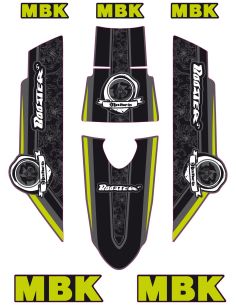 Kit déco MBK Booster naked type origine vert - Scoot 50 Racing