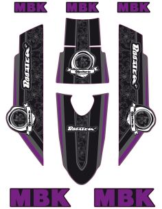 Kit déco MBK Booster naked type origine violet - Scoot 50 Racing