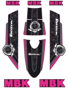 Kit déco MBK Booster naked type origine rose - Scoot 50 Racing