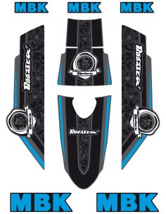 Kit déco MBK Booster naked type origine bleu - Scoot 50 Racing