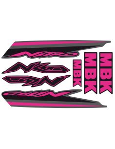 Kit déco nitro type origine n°3 rose / fond noir - Scoot50racing