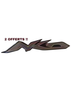 Kit déco nitro type origine n°15 bleu foncé / fond noir  - Scoot50racing 2