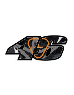Autocollant 46 perso n°66 - Scoot 50 Racing