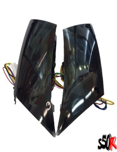 Clignotant arrière Piaggio Zip Led noir audi style