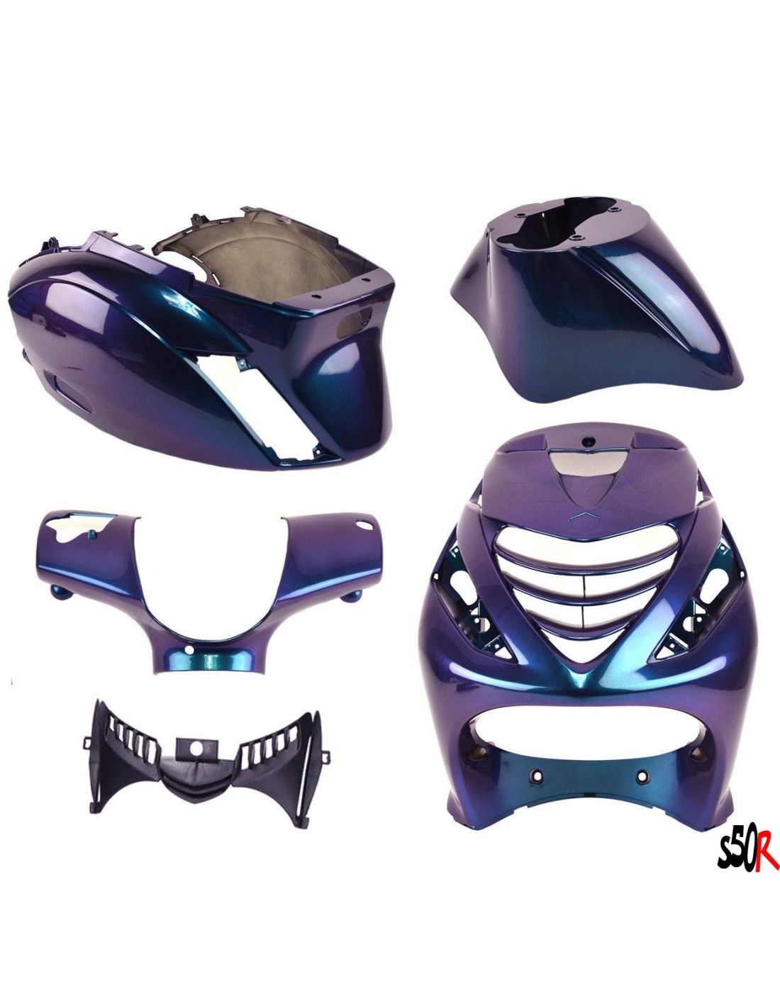 Carénage Avant Noir Mat Pour Piaggio Zip SP 2 LC (modèle Refroidi à L'eau)